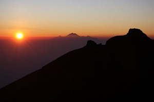 Sonnenaufgang auf dem Mt Agung