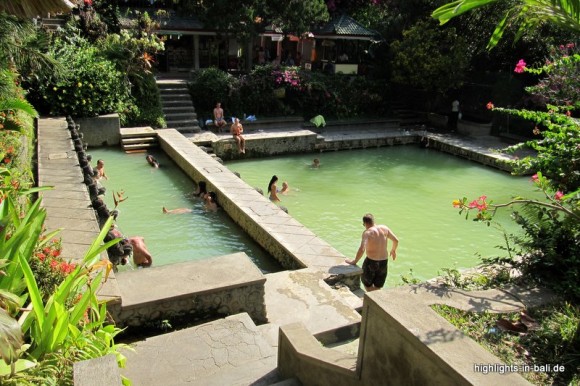 heiße Quellen auf Bali