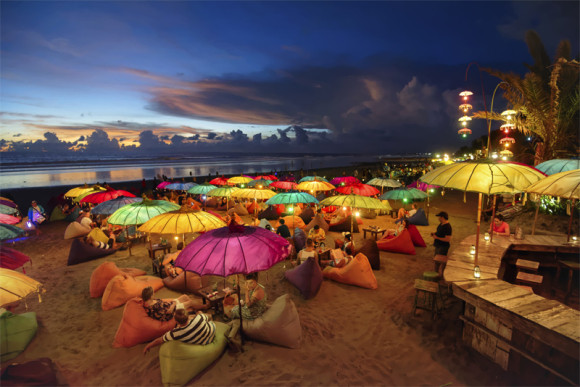 Seminyak am Strand abends