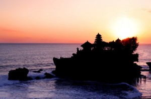 Der Tempel bei Sonnenuntergang